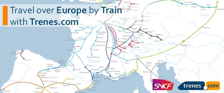 Travel over Europe by Train with Trenes.com